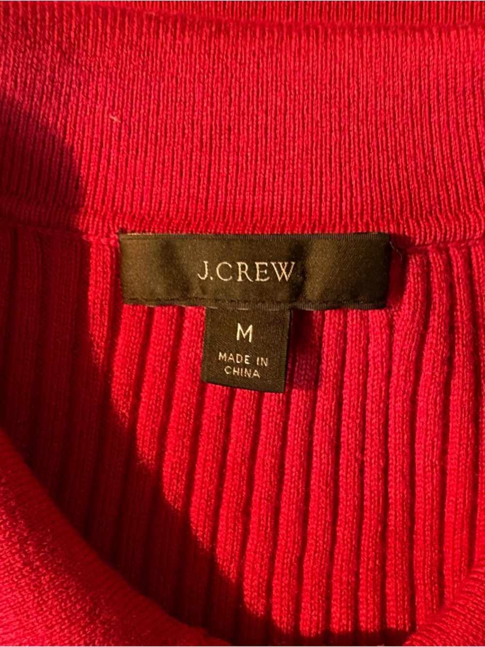 J.Crew Pink Ruffle-collar Ribbed Merino Wool Sweater M - Picture 10 of 11